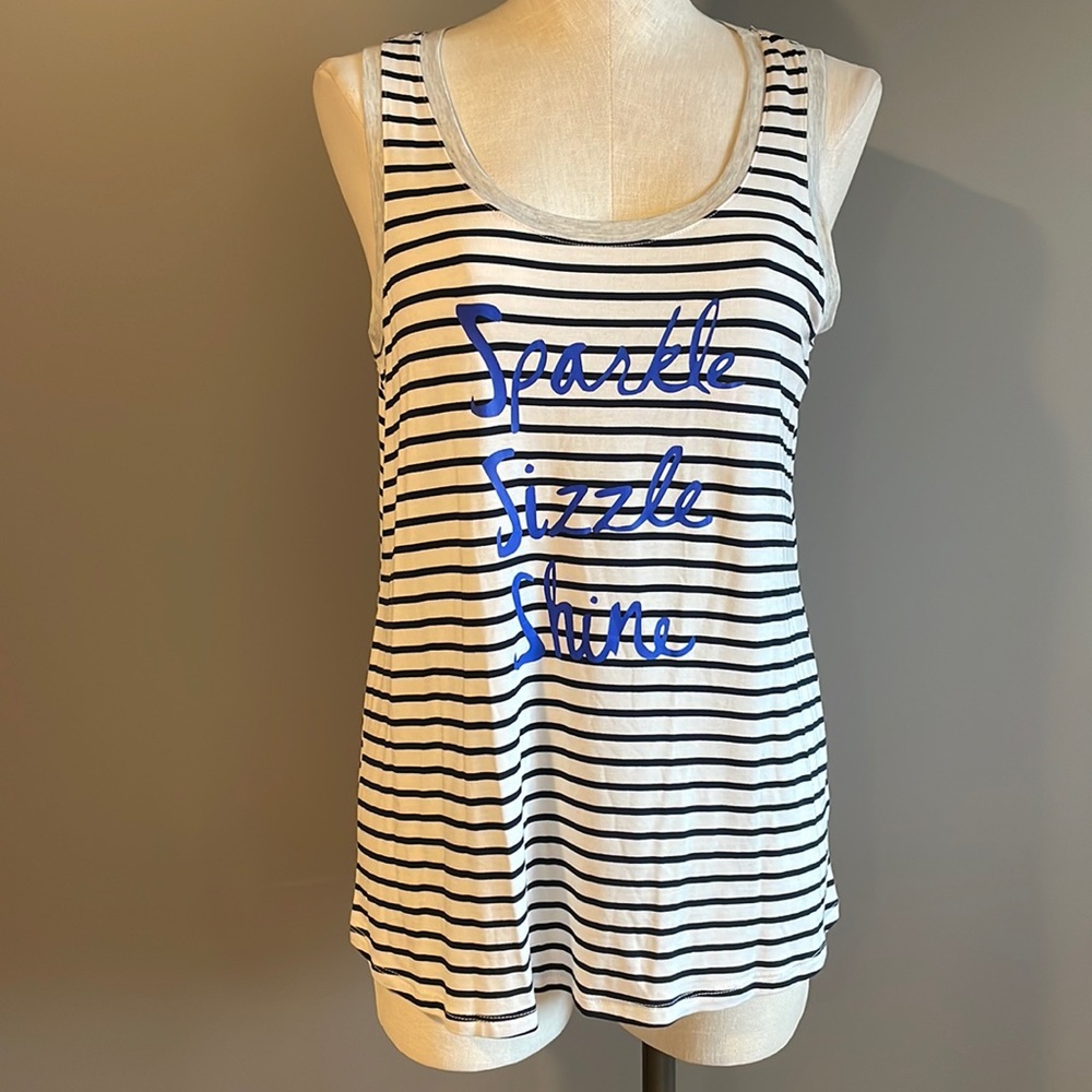 NWOT Sparkle Sizzle Shine Tank. Large